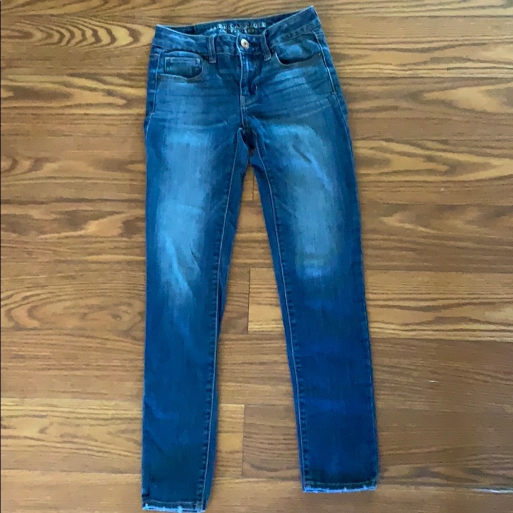Medium Wash Straight Leg AE Jeans